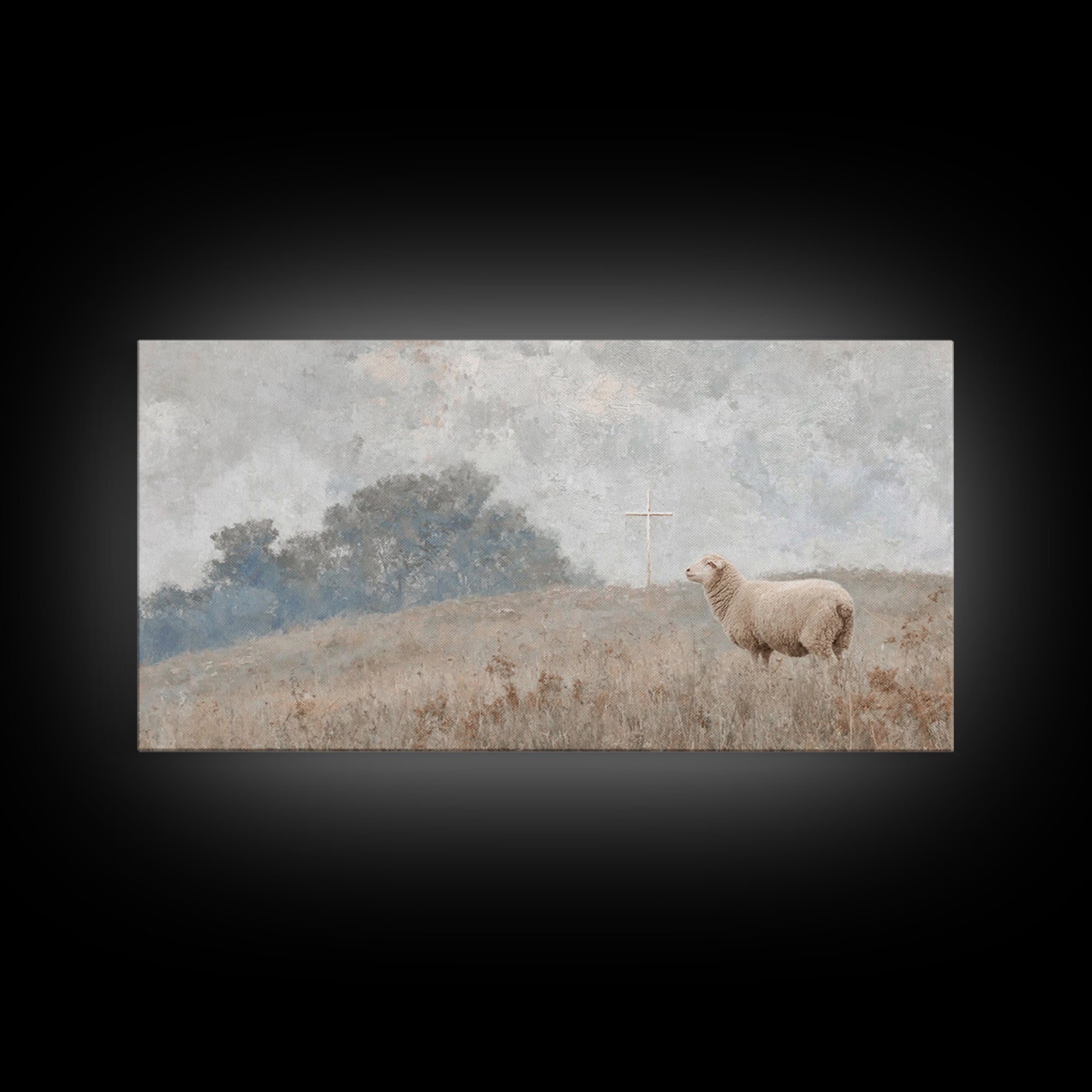 Heavenly Ascent, Framed Canvas Print, Christian Wall Art, Christian Art Canvas, Christian Christmas Art, Christian Art Work, Christian Deco