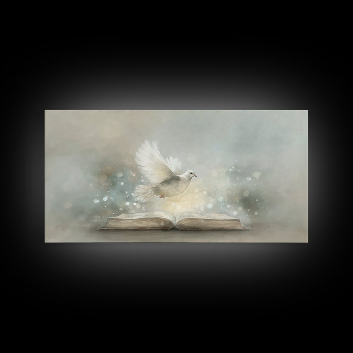 Holy Illumination – Framed Canvas Print – Christian Wall Art – Christian Art Canvas – Minimalist Christian Art – Christian Painting – Chris