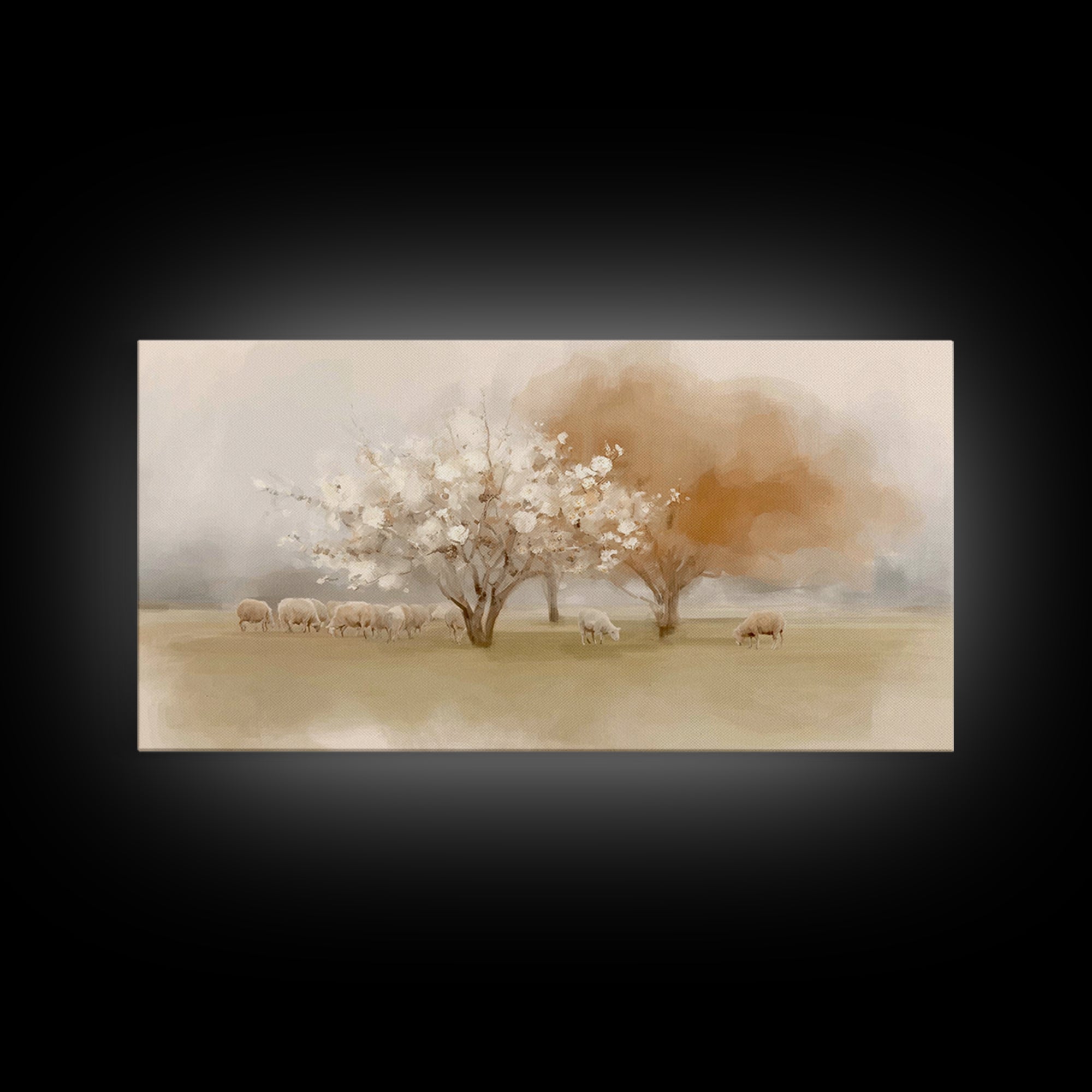 Orchard Of Faith – Framed Canvas Print – Christian Art Canvas – Christian Wall Art – Christian Christmas Art – Jesus Painting – Christmas A