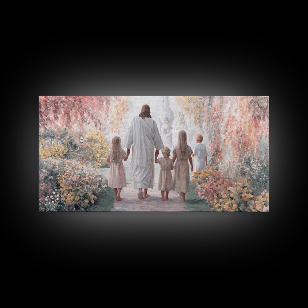 Starry Wonder – Framed Canvas Print – Christian Wall Art – Christmas Art – Christian Christmas Decor – Moody Christmas Art – Christian Art