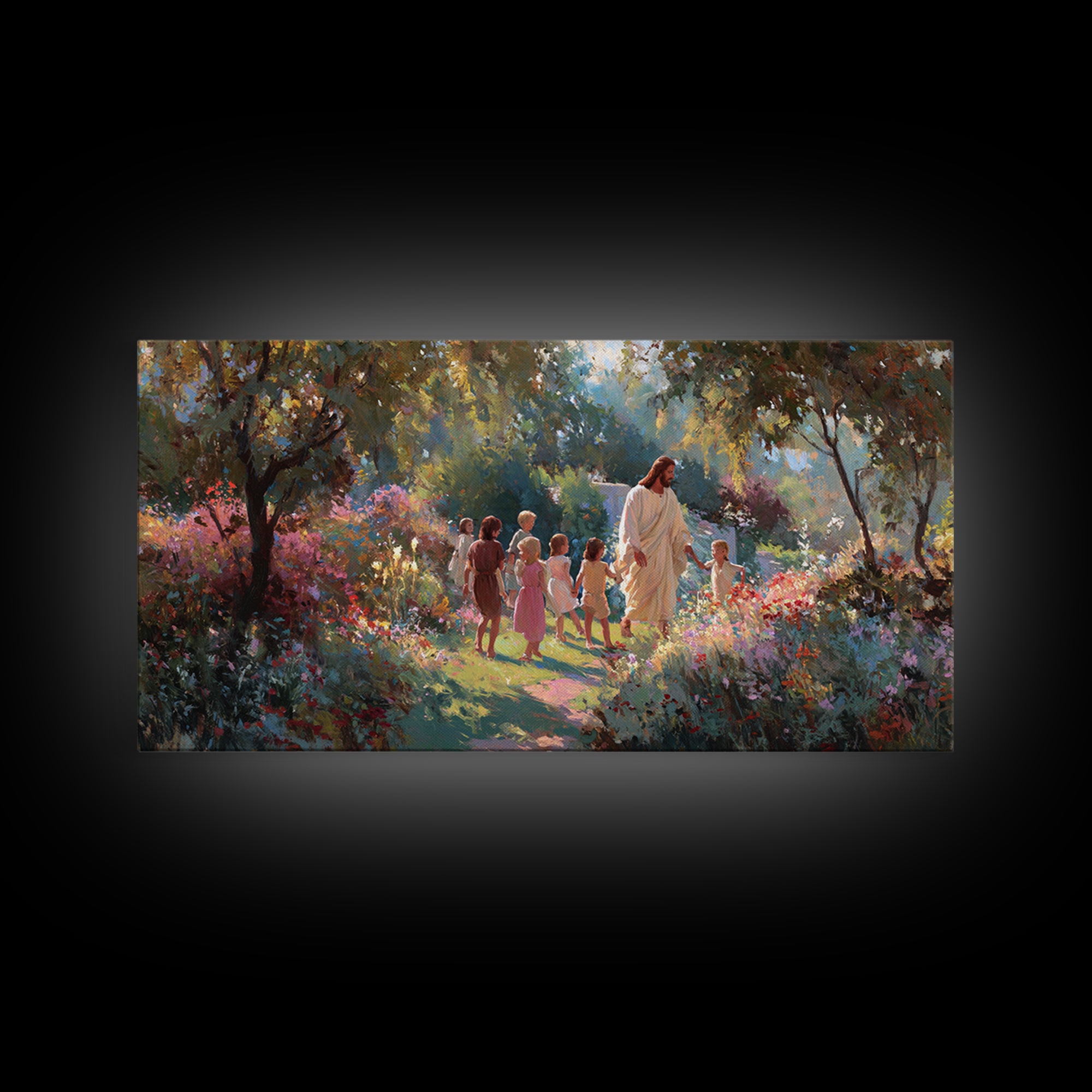 Children Of Hope | Framed Canvas Print | Christian Wall Art | Jesus Painting | Christian Art Canvas | Large Christian Art | Christian Chris