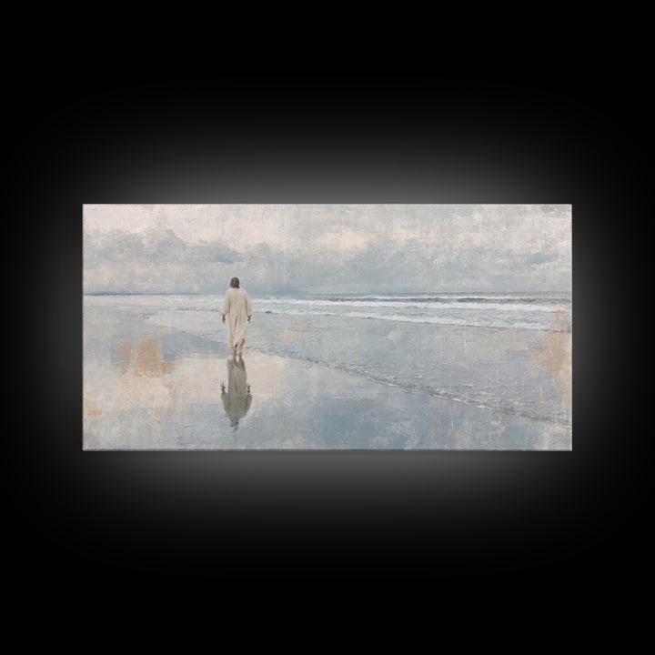 Celestial Morning – Framed Canvas Print – Christian Christmas Art – Christian Art Canvas – Jesus Painting – Modern Christian Art – Christia