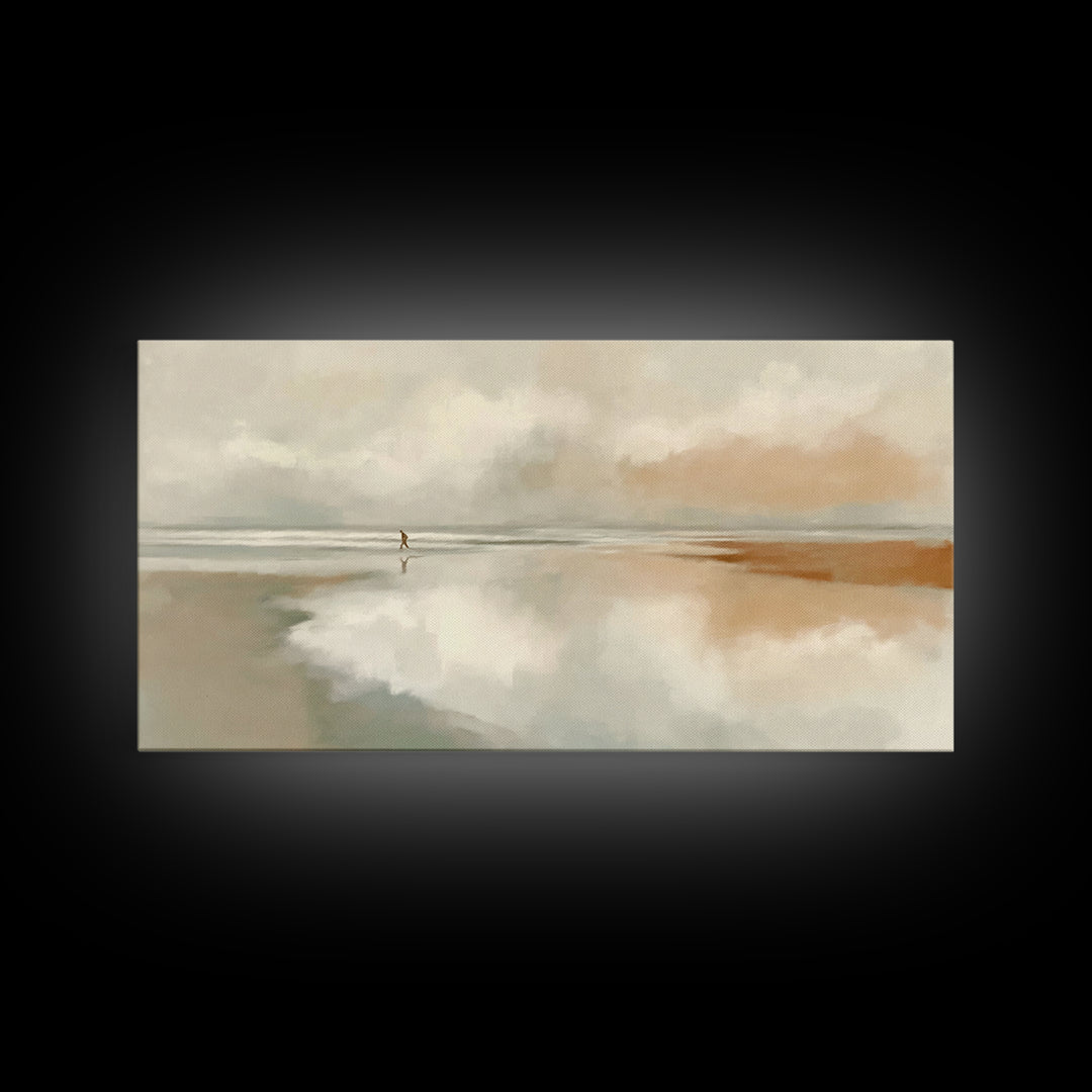 Solitary Grace – Framed Canvas Print – Christian Wall Art – Christian Art Canvas – Jesus Painting – Subtle Christian Art – Christian Gift I
