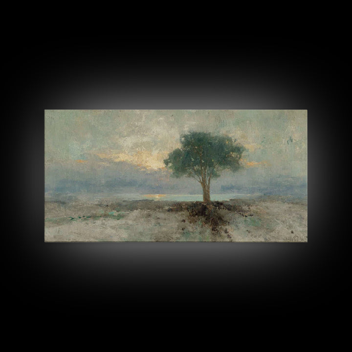 Dawnstead Tree – Framed Canvas Print – Christian Art – Vintage Christian Art – Christian Wall Art – Christian Art Canvas – Subtle Christian