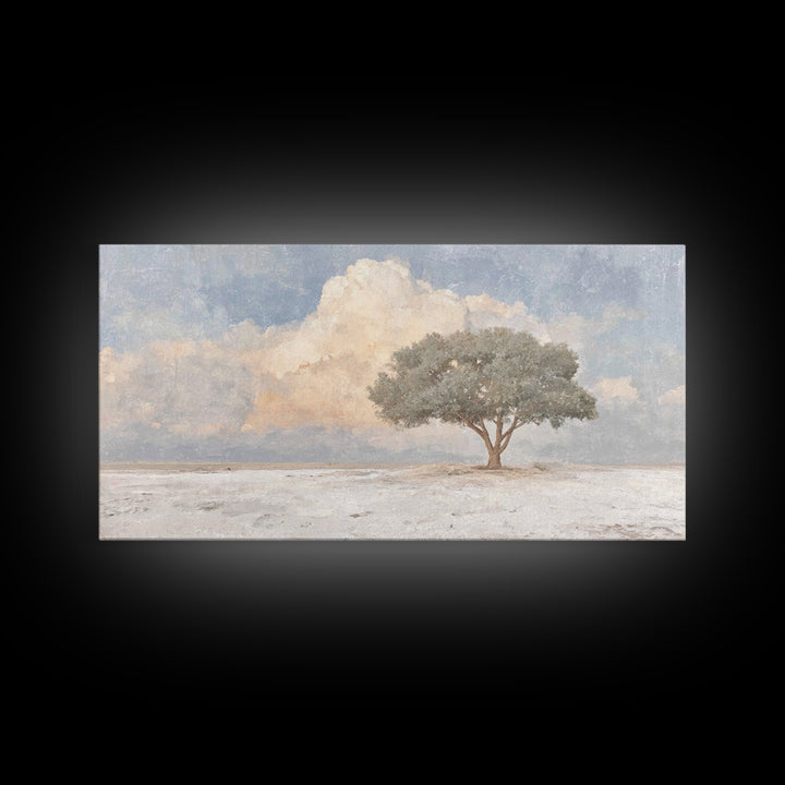 Cloudland Oak – Framed Canvas Print – Christian Art Canvas – Modern Christian Painting – Christian Wall Art – Christian Art Print – Unique