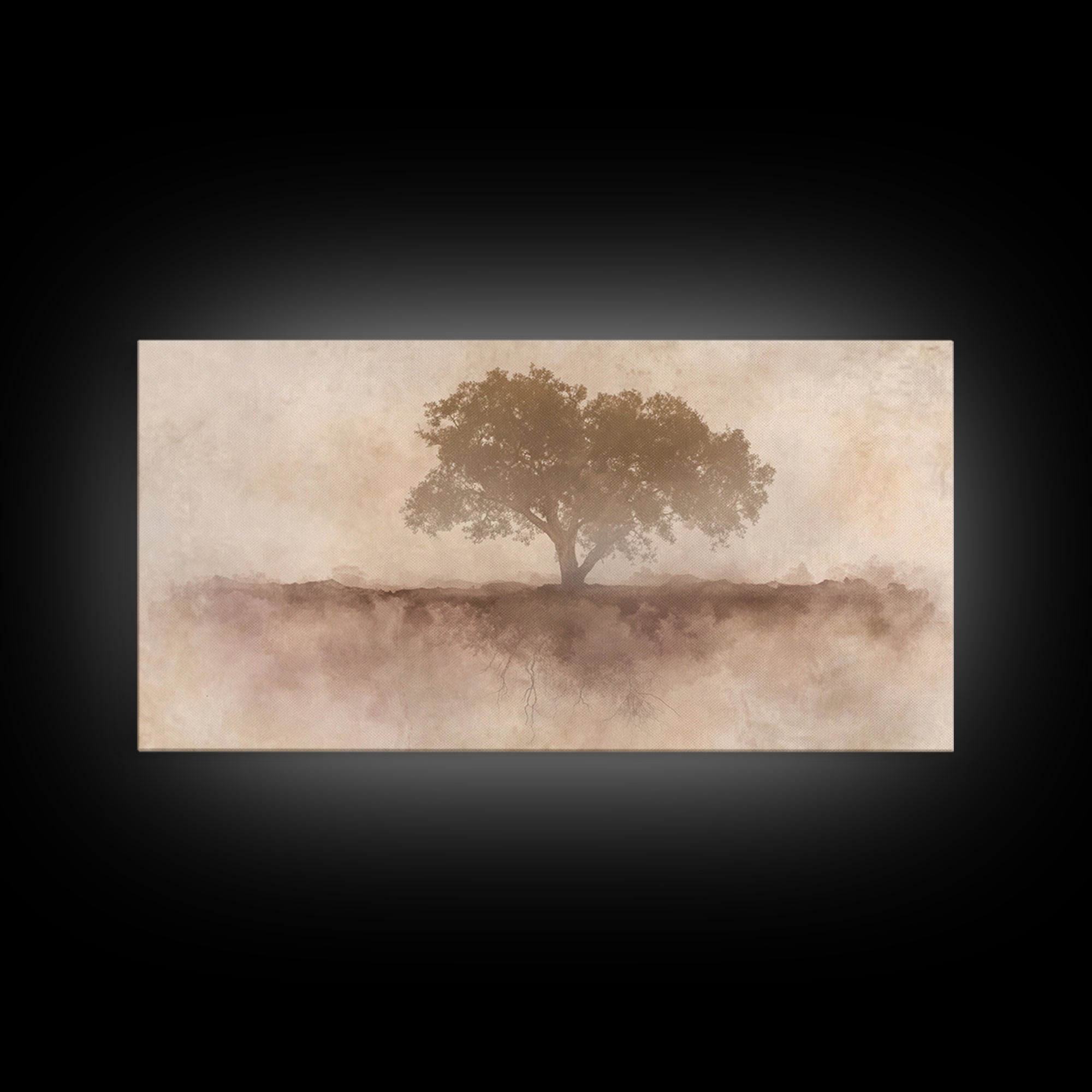Veil Of Roots – Framed Canvas Print – Minimalist Christian Art – Christian Art Canvas – Christian Wall Art – Christian Art Gift – Subtle Ch