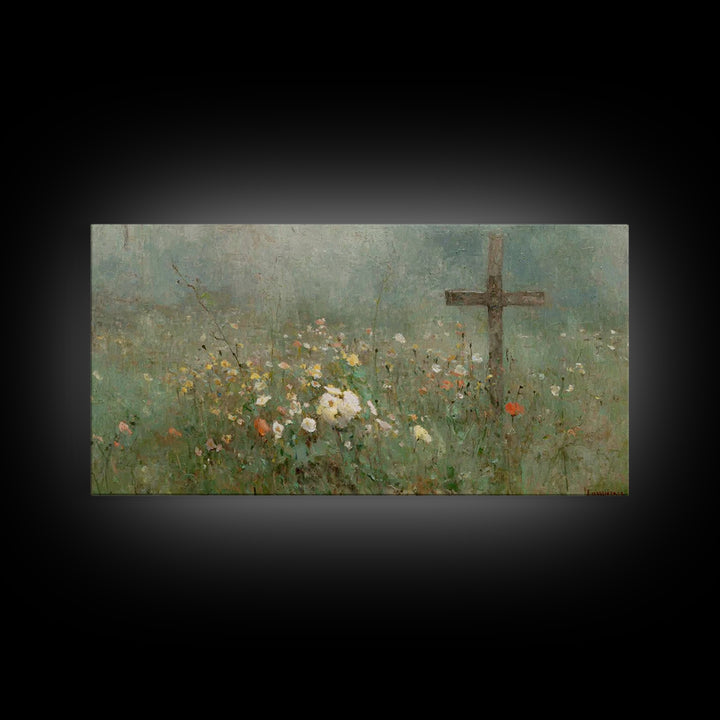 Morning Of Grace | Framed Canvas Print | Christian Wall Art | Christian Art Canvas | Subtle Christian Paintings | Christian Art Work | Chri