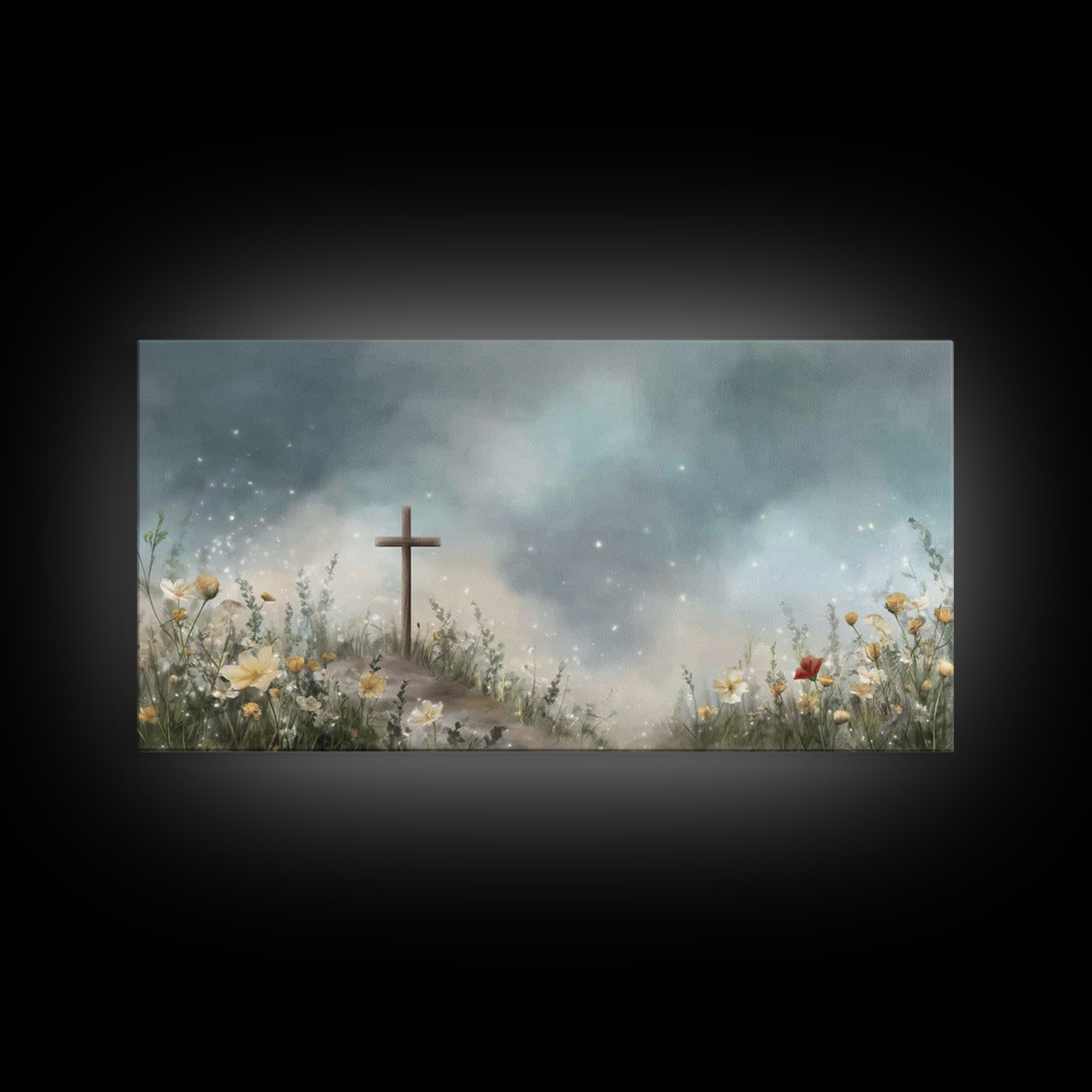 Blossoms Of Renewal | Framed Canvas Print | Christian Wall Art | Christian Art Canvas | Christian Art Prints | Christian Decoration | Moder