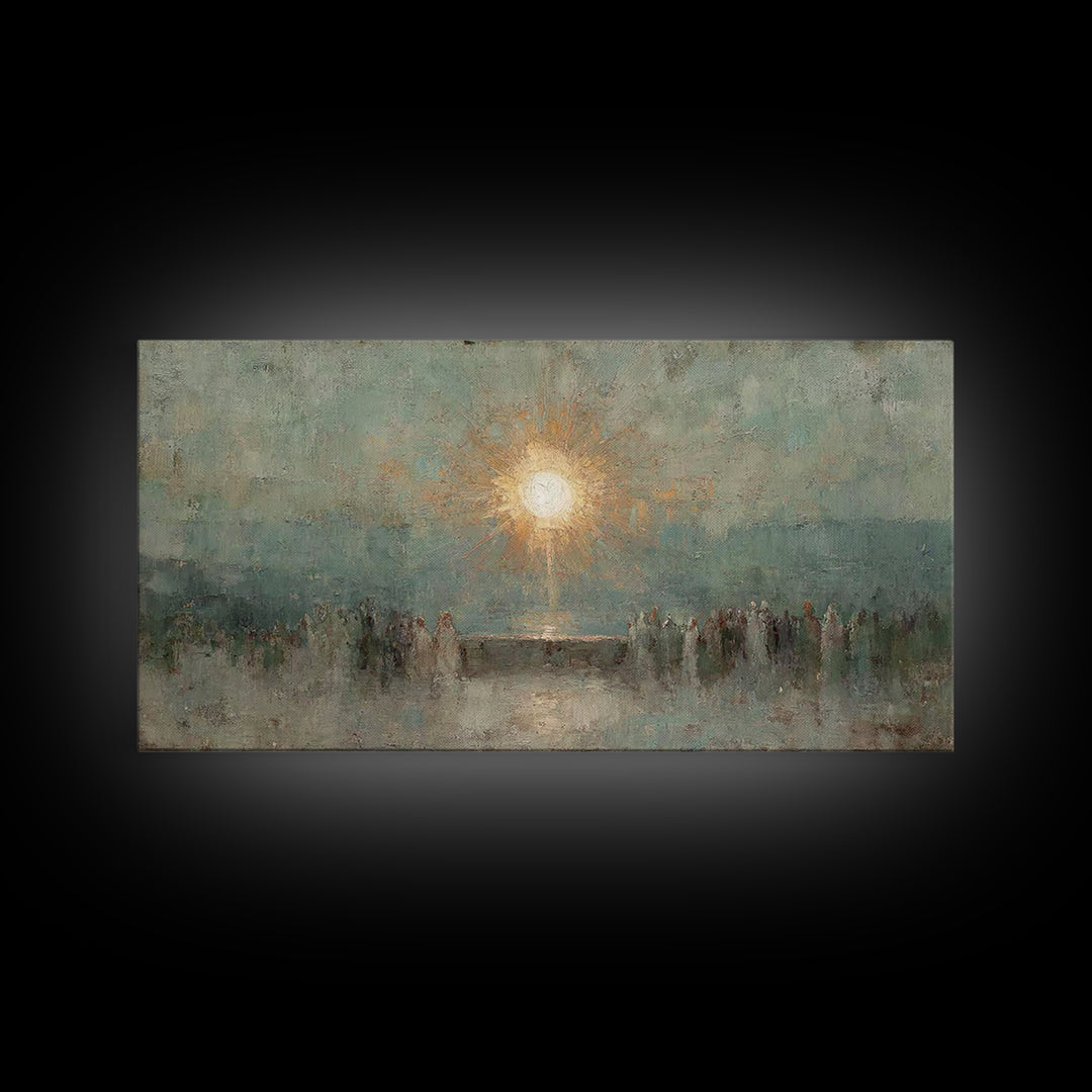 Light Of Salvation – Framed Canvas Print – Christian Wall Art – Christian Art Canvas – Vintage Christian Art – Christian Art Work – Christi