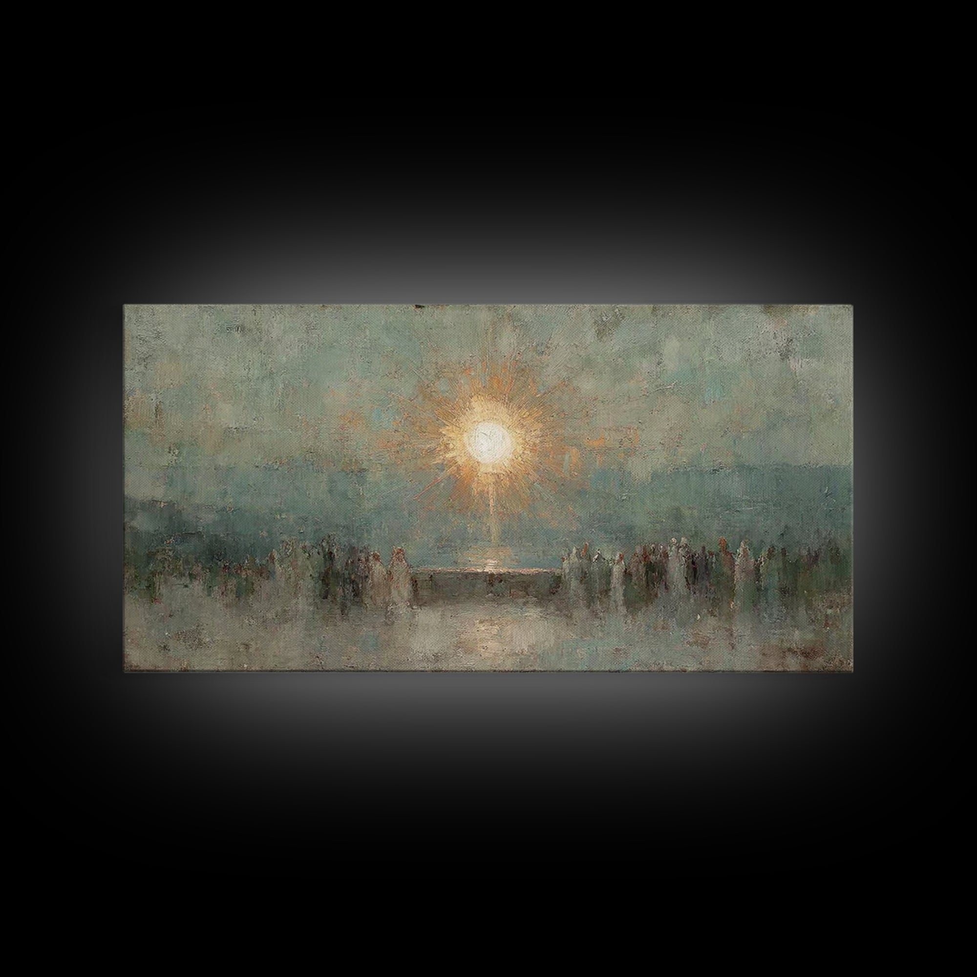 Light Of Salvation – Framed Canvas Print – Christian Wall Art – Christian Art Canvas – Vintage Christian Art – Christian Art Work – Christi