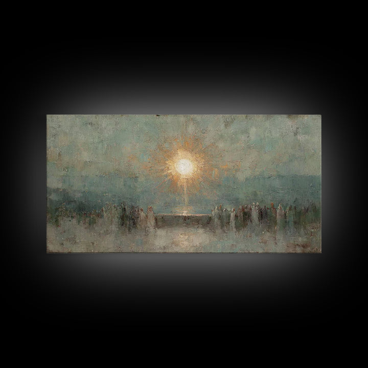 Light Of Salvation – Framed Canvas Print – Christian Wall Art – Christian Art Canvas – Vintage Christian Art – Christian Art Work – Christi