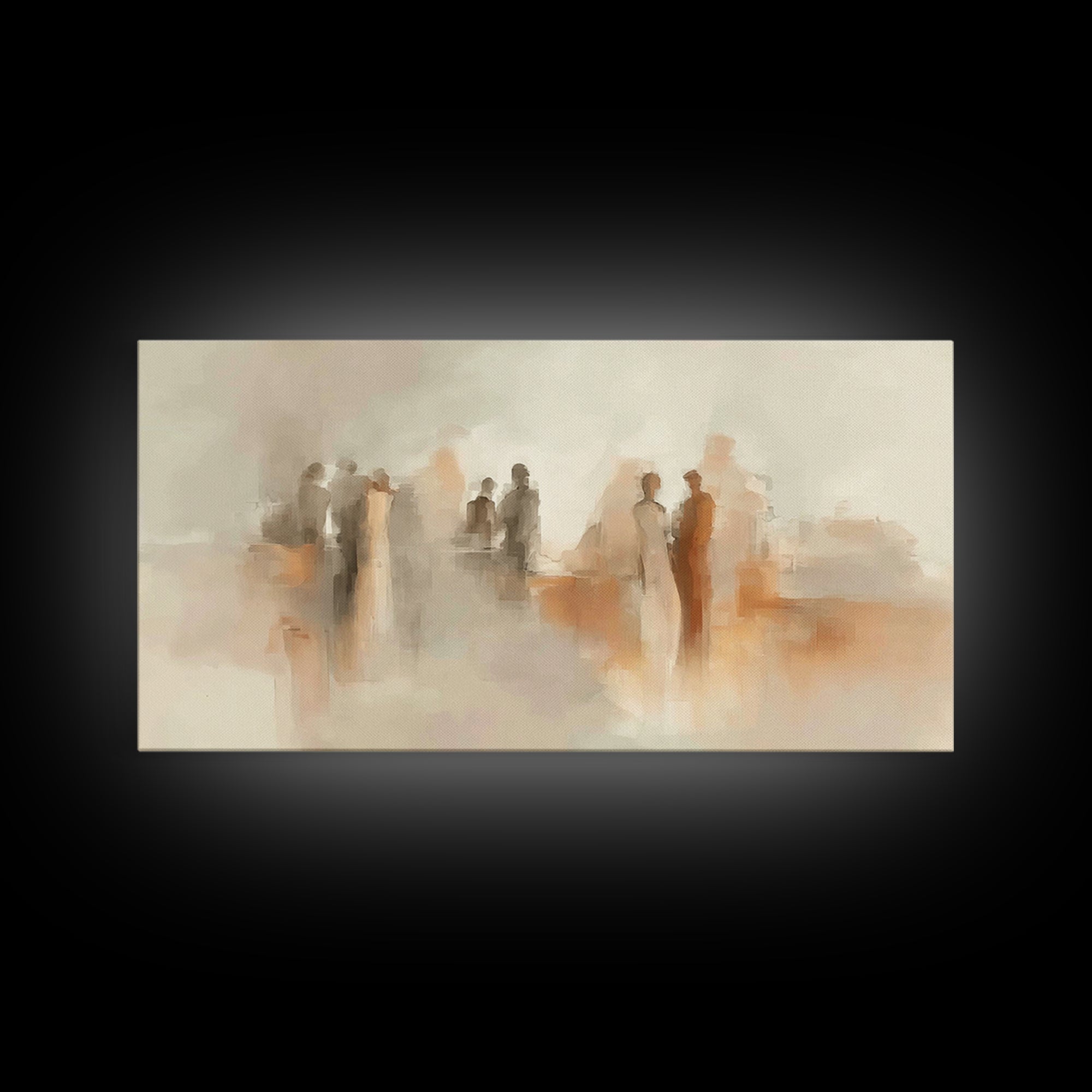 Gathered In Grace – Framed Canvas Print – Christian Wall Art – Christian Art Canvas – Modern Christian Art – Christian Painting
