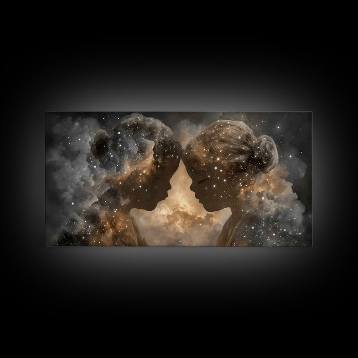 Starlit Innocence | Framed Canvas Print | Christian Art Print | Christian Wall Art | Unique Christian Art | Christian Gift Ideas