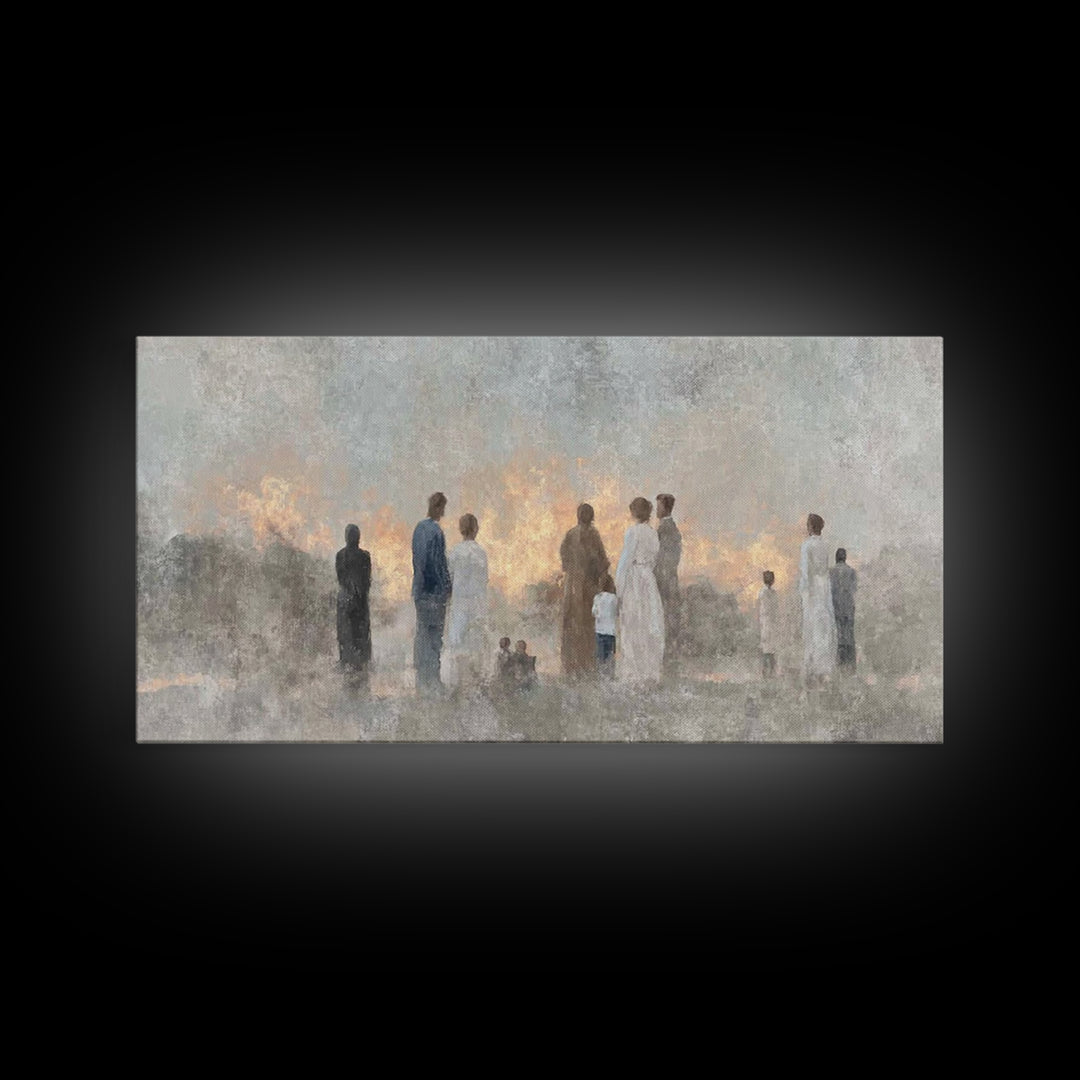 Dawn Of Hope – Framed Canvas Print – Christian Wall Art – Christian Art Work – Minimalist Christian Art – Christian Art Canvas