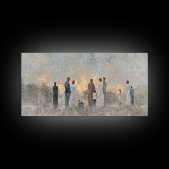 Dawn Of Hope – Framed Canvas Print – Christian Wall Art – Christian Art Work – Minimalist Christian Art – Christian Art Canvas
