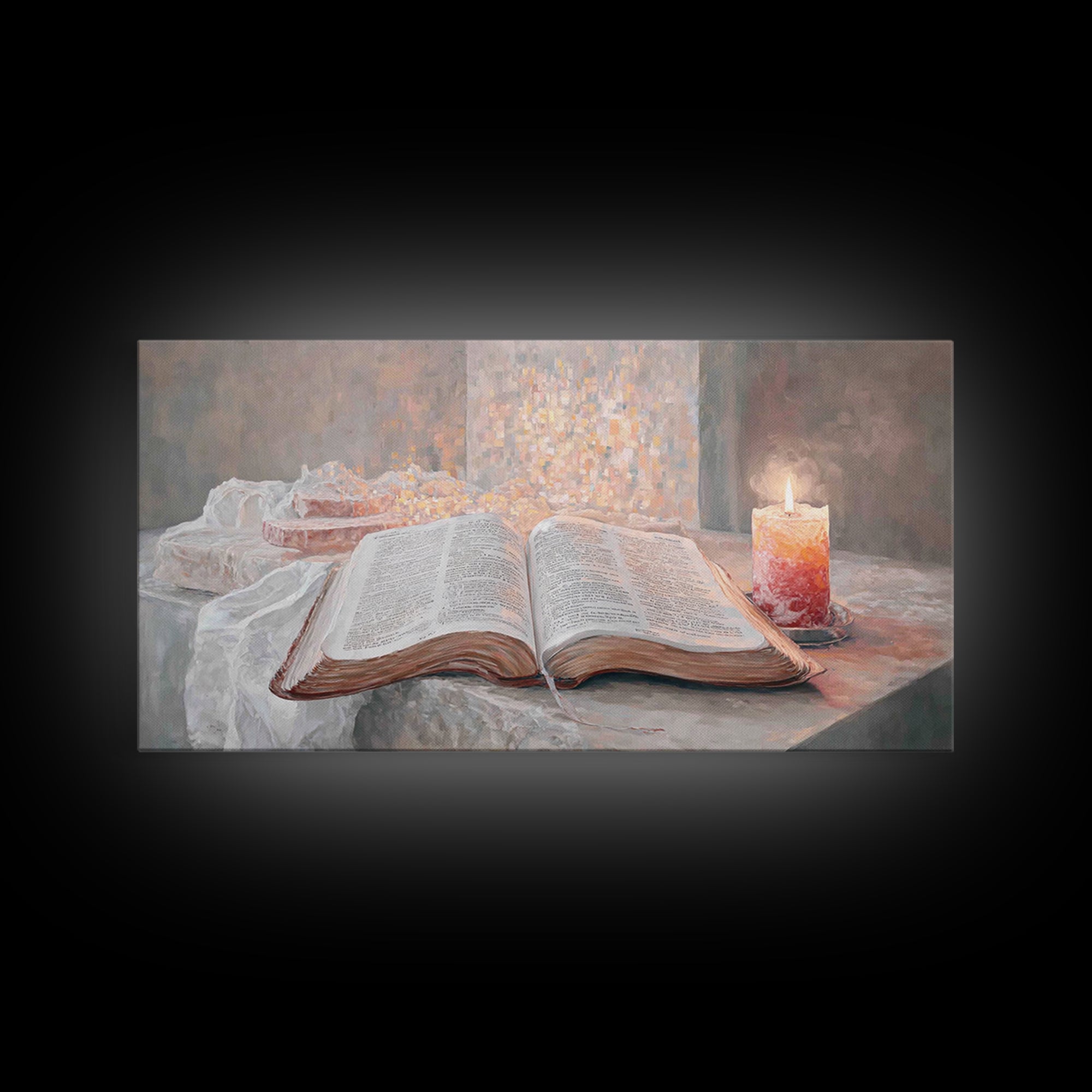 Sacred Stillness – Framed Canvas Print – Christian Wall Art – Christian Art Canvas – Vintage Christian Art – Faith Art