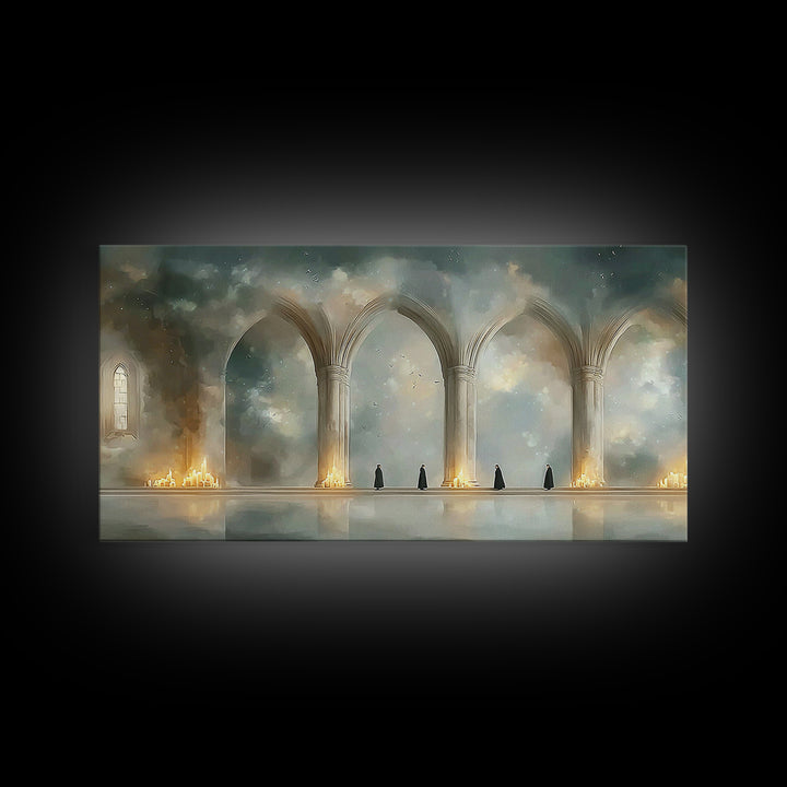 Cathedral Calm, Framed Canvas Print, Christian Wall Art, Christian Art Work, Modern Christian Art, Christian Art Canvas, Christian Decor, S