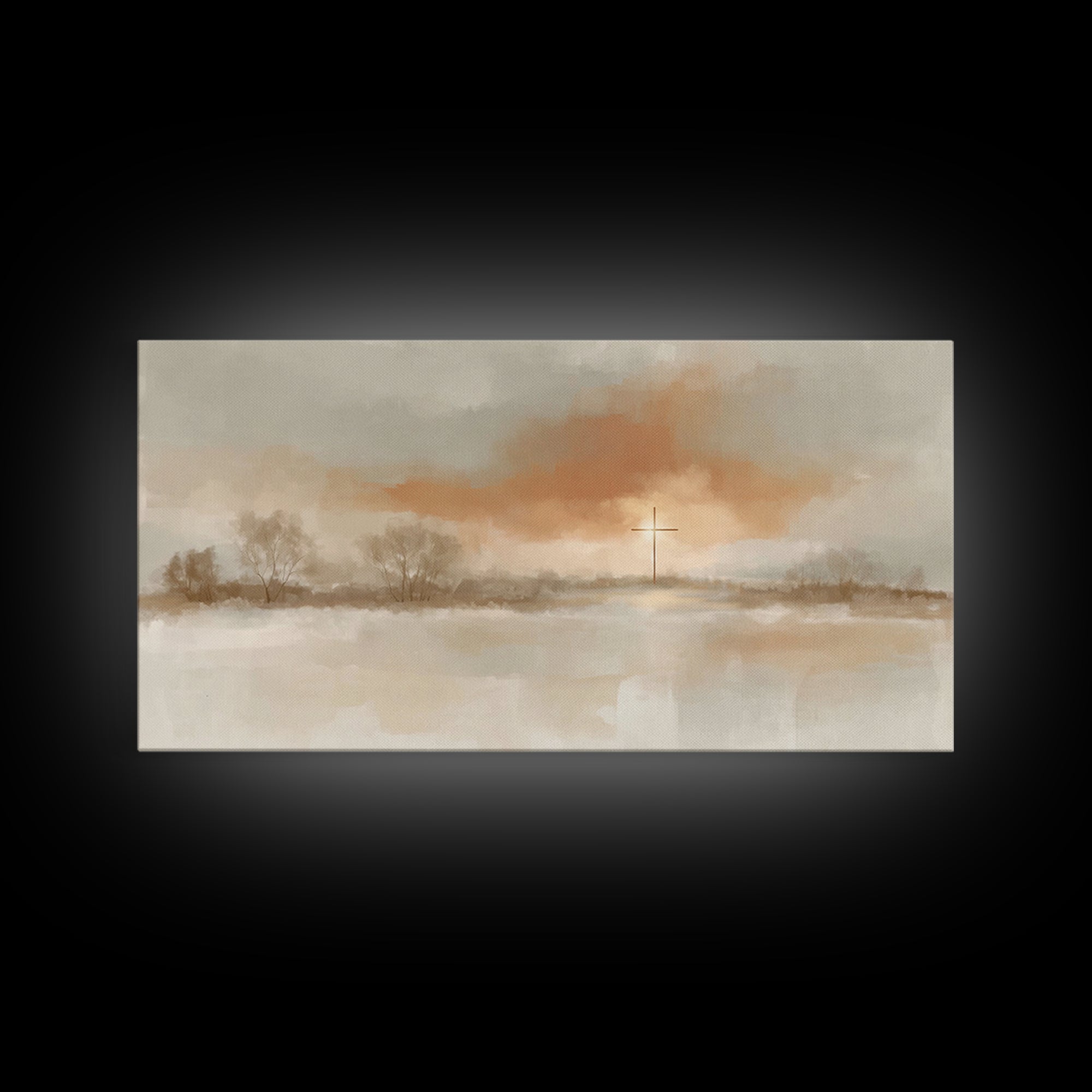 Morning Grace – Framed Canvas Print – Christian Wall Art – Christian Art Canvas – Subtle Christian Art – Christmas Art Prints