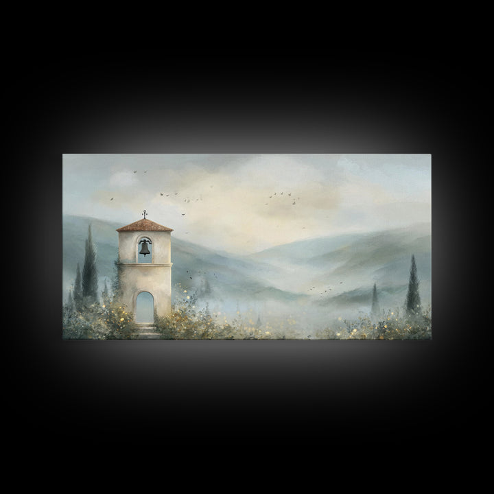 Bell Of Hope – Framed Canvas Print – Christian Decor – Christian Wall Art – Christian Art Canvas – Modern Christian Art