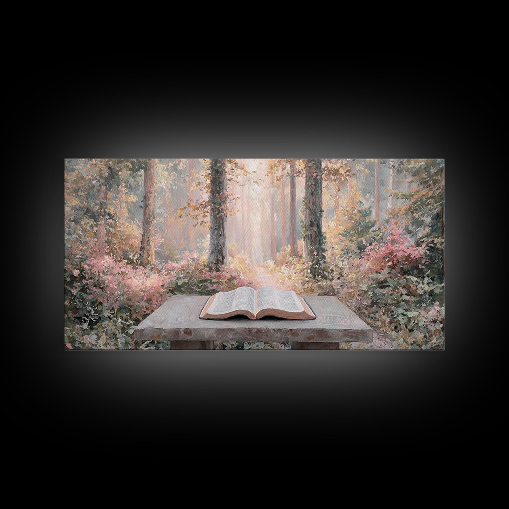 Quiet Illumination - Framed Canvas Print - Christian Art Canvas - Christian Wall Art - Subtle Christian Art - Christian Decor - Minimalist