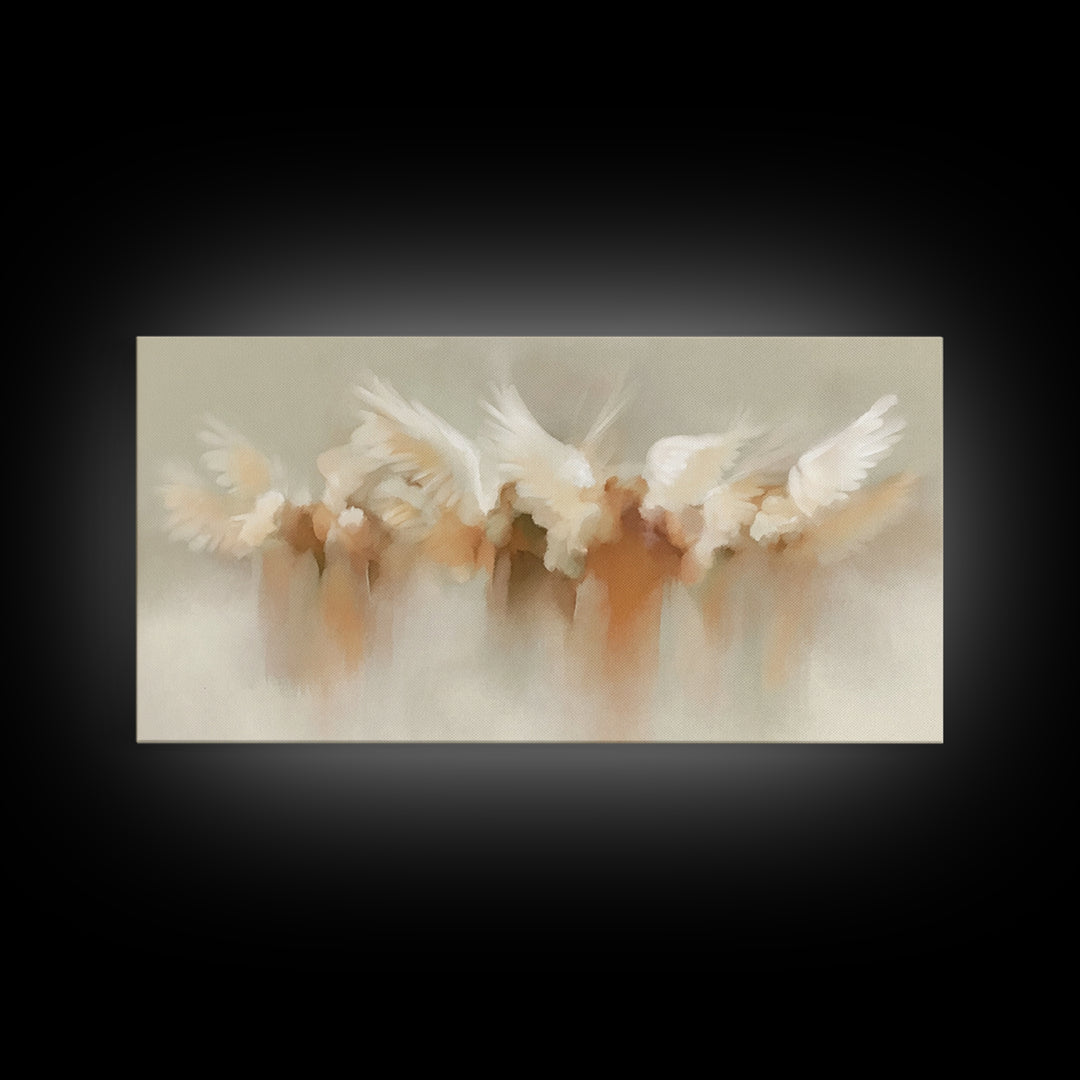 Heavenly Chorus – Framed Canvas Print – Christian Wall Art – Christian Art Canvas – Christian Christmas Decorations – Christmas Art Prints