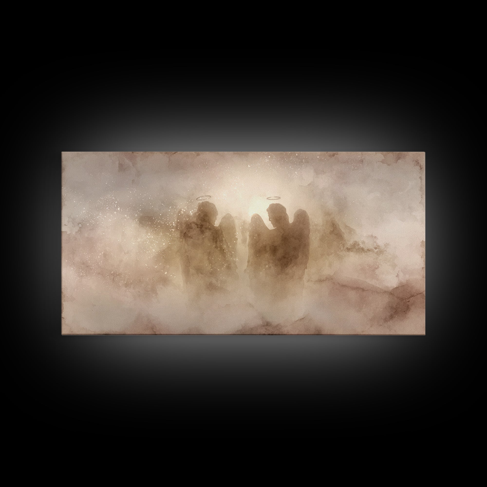 Hallowed Gathering – Framed Canvas Print – Christian Art Canvas – Christian Wall Art – Minimalist Christian Art – Christian Art Work – Chri