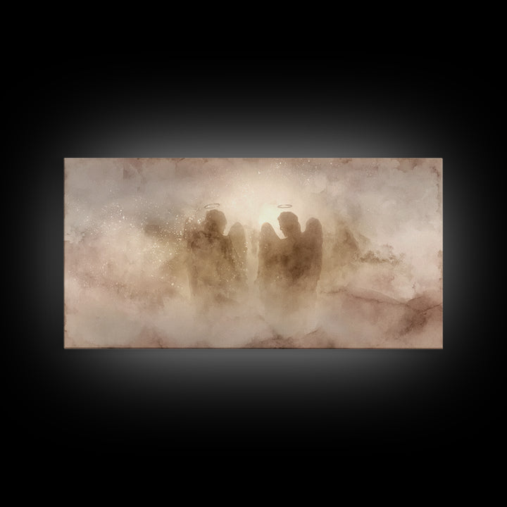 Hallowed Gathering – Framed Canvas Print – Christian Art Canvas – Christian Wall Art – Minimalist Christian Art – Christian Art Work – Chri