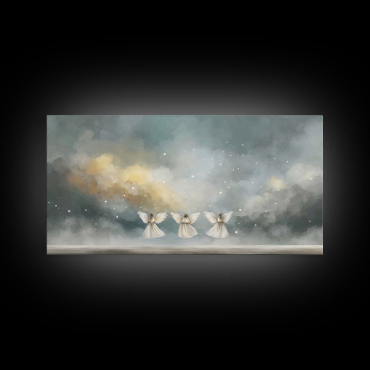 Threefold Glory – Framed Canvas Print – Christian Art – Abstract Christian Art – Christian Art Work – Christian Wall Art – Unique Christian