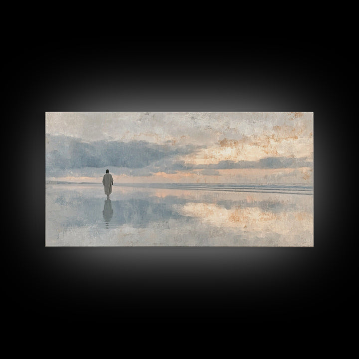 Radiant Peace – Framed Canvas Print – Christian Christmas Art – Christian Wall Art – Christian Art Canvas – Jesus Painting – Christmas Art