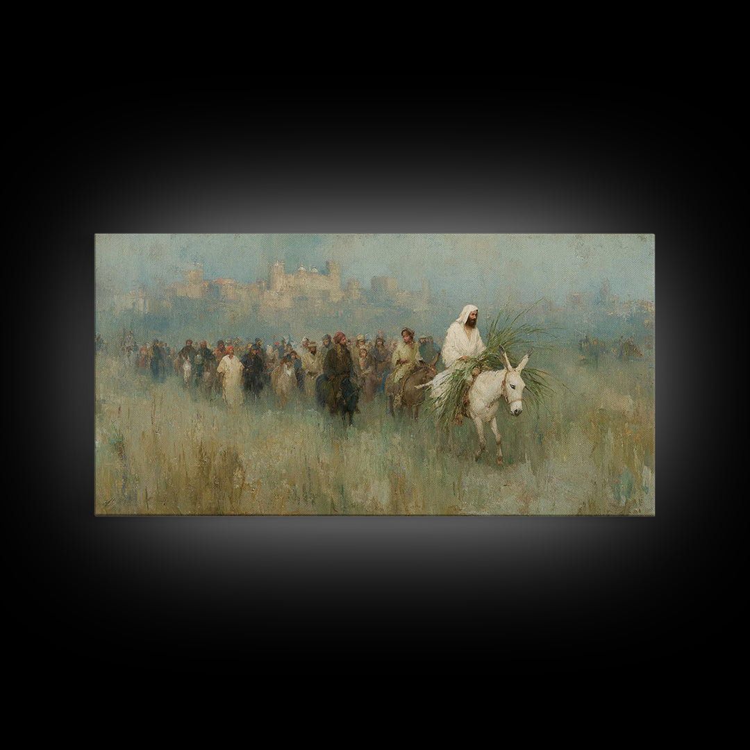 Radiant Messiah Path - Framed Canvas Print - Christian Wall Art - Christian Art Canvas - Jesus Painting - Christian Decor - Christmas Art