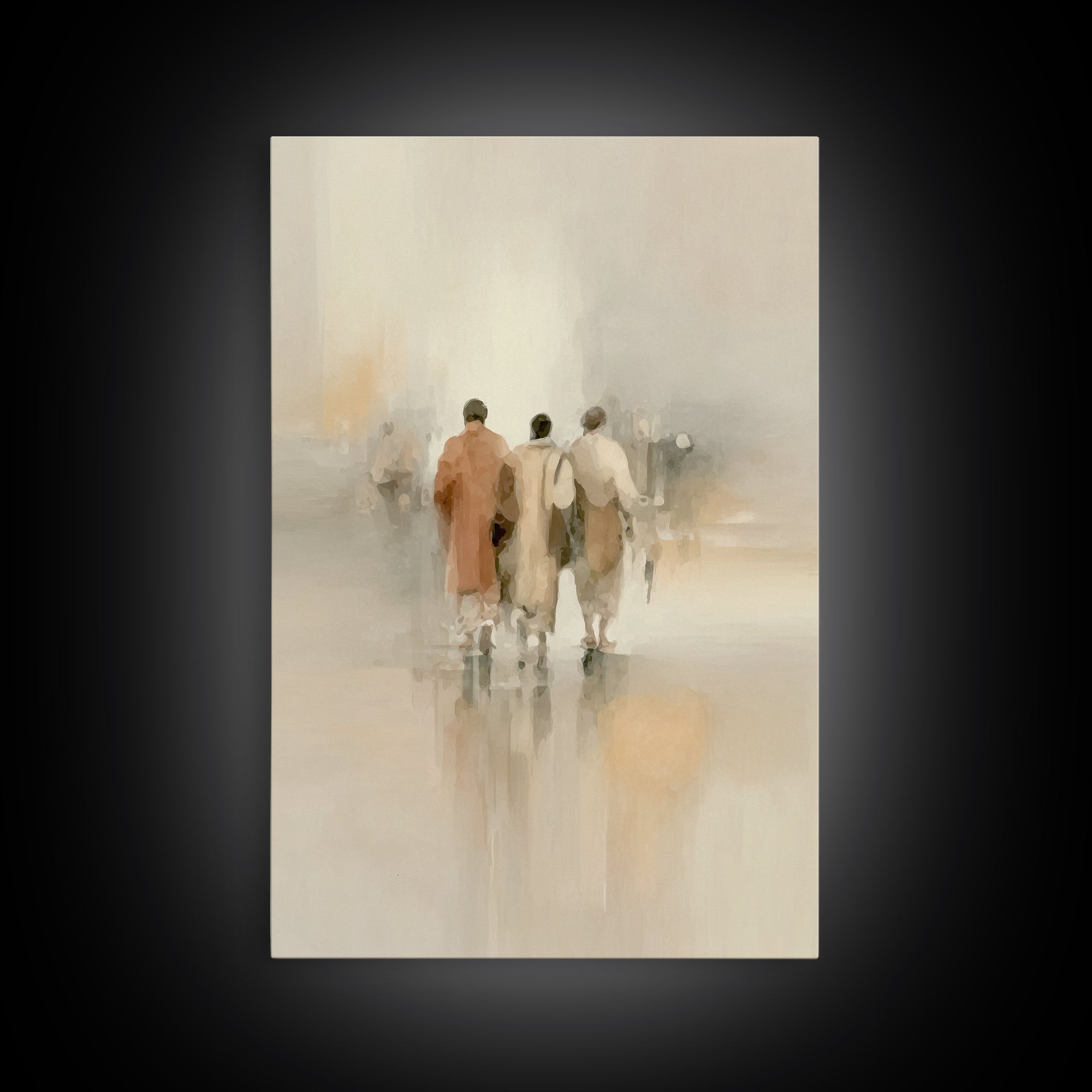 Faithful Companions – Framed Canvas Print – Christian Art Canvas – Christian Wall Art – Christian Paintings – Subtle Christian Art – Christ