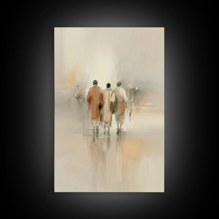 Faithful Companions – Framed Canvas Print – Christian Art Canvas – Christian Wall Art – Christian Paintings – Subtle Christian Art – Christ