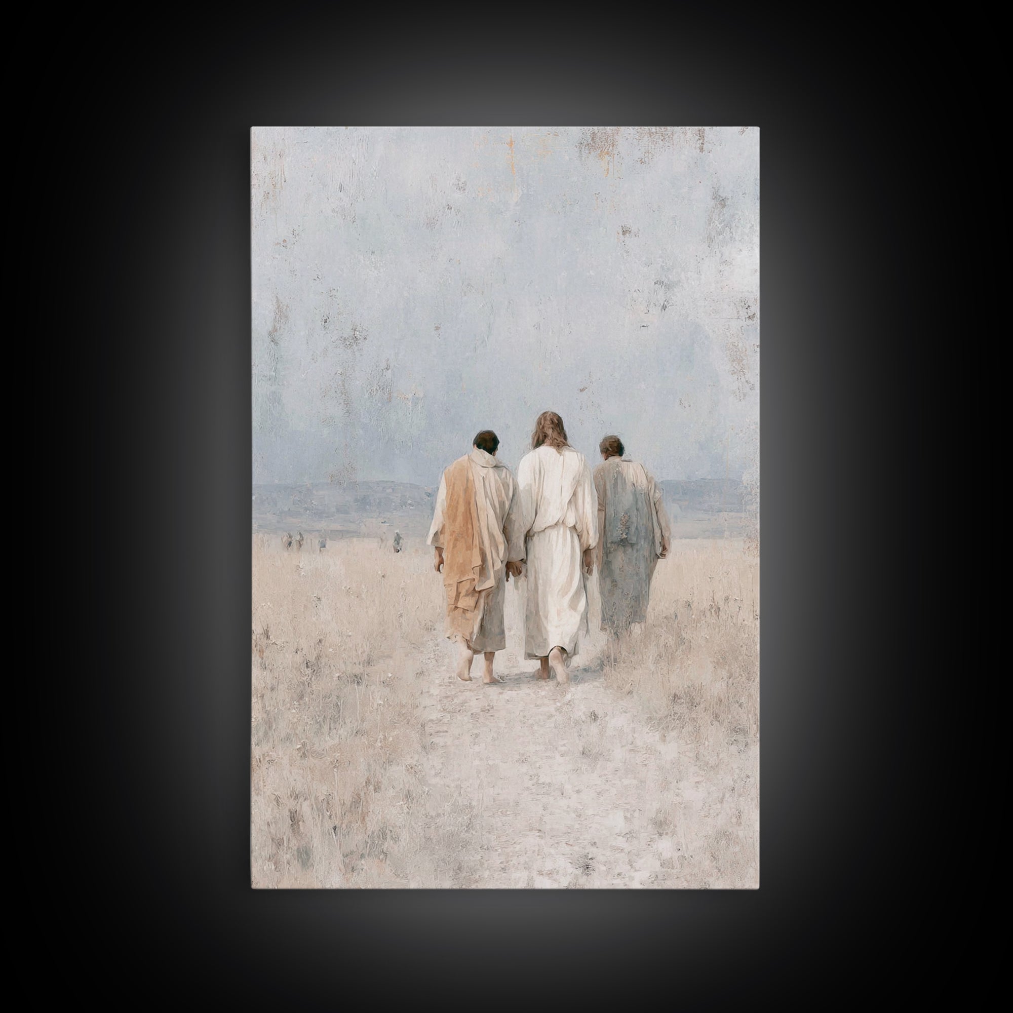 Walk In Hope, Framed Canvas Print, Christian Art Canvas, Christian Wall Art, Christian Paintings, Christian Gift Ideas, Modern Christian Ar