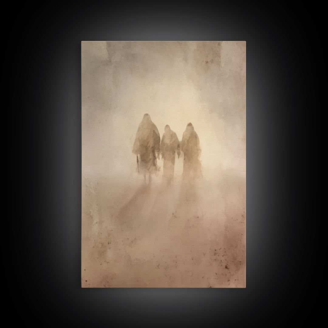 Wilderness Companions – Framed Canvas Print – Christian Art Canvas – Christian Wall Art – Jesus Painting – Subtle Christian Paintings – Chr