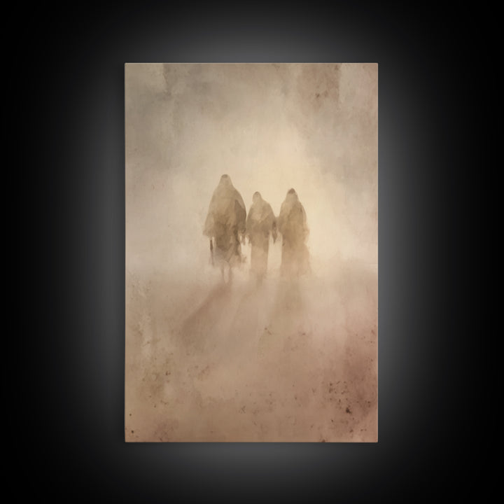 Wilderness Companions – Framed Canvas Print – Christian Art Canvas – Christian Wall Art – Jesus Painting – Subtle Christian Paintings – Chr