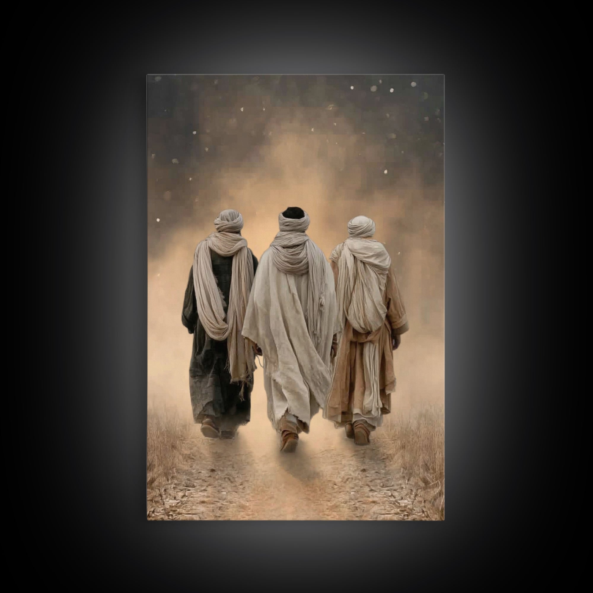 Sacred Journey – Framed Canvas Print – Christian Wall Art – Christian Art Canvas – Christian Paintings – Christian Gift – Vintage Christian