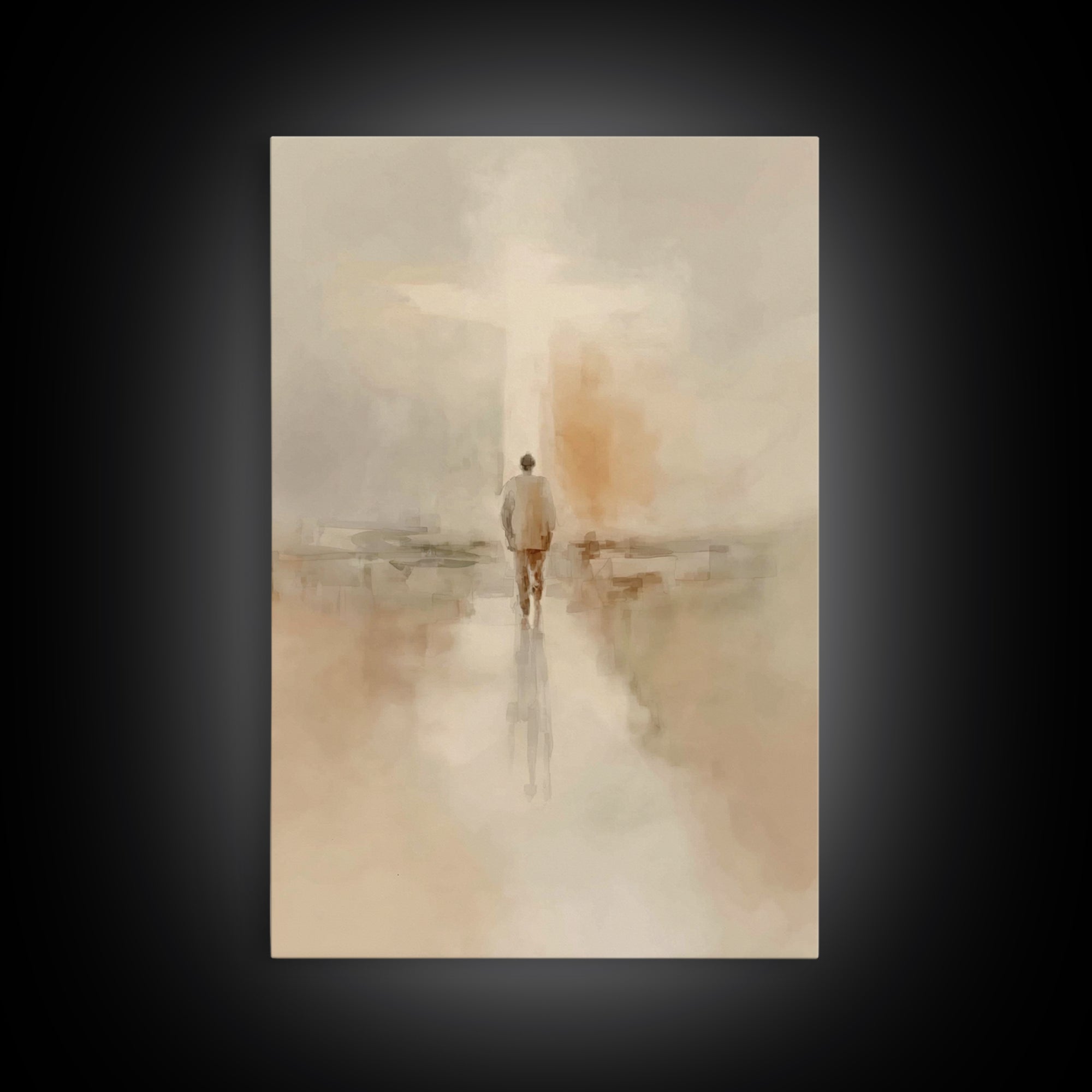 Path Of Faith – Framed Canvas Print – Christian Art Canvas – Christian Wall Art – Christian Painting – Modern Christian Art