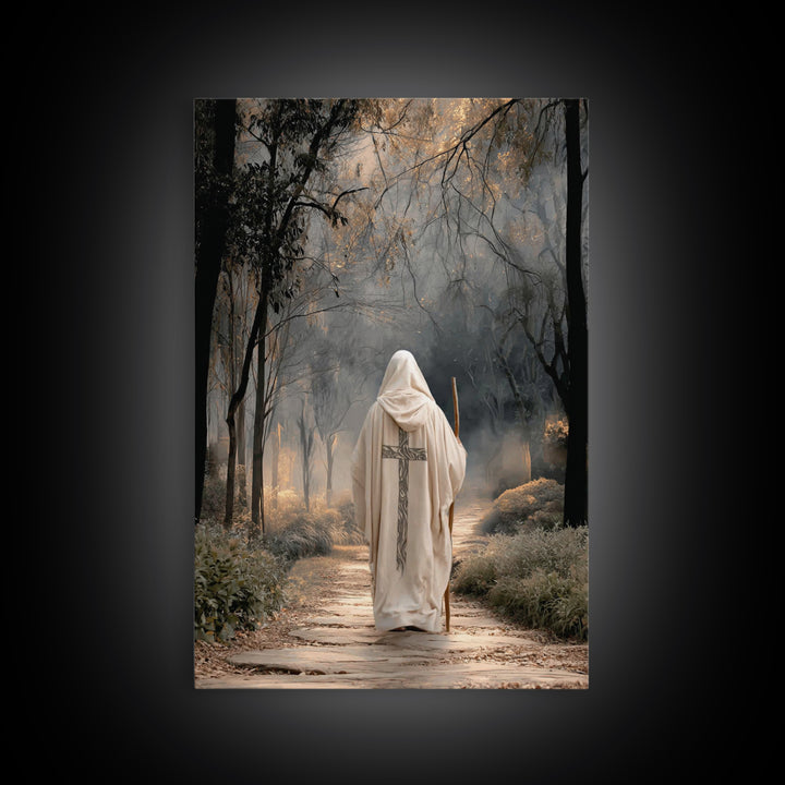 Shepherd’s Walk – Framed Canvas Print – Christian Wall Art – Christian Art Canvas – Christian Painting – Christian Decor