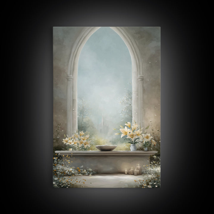 Easter Blooming Hope – Framed Canvas Print – Christian Wall Art – Christian Art Canvas – Christian Decor – Christian Painting – Christian G