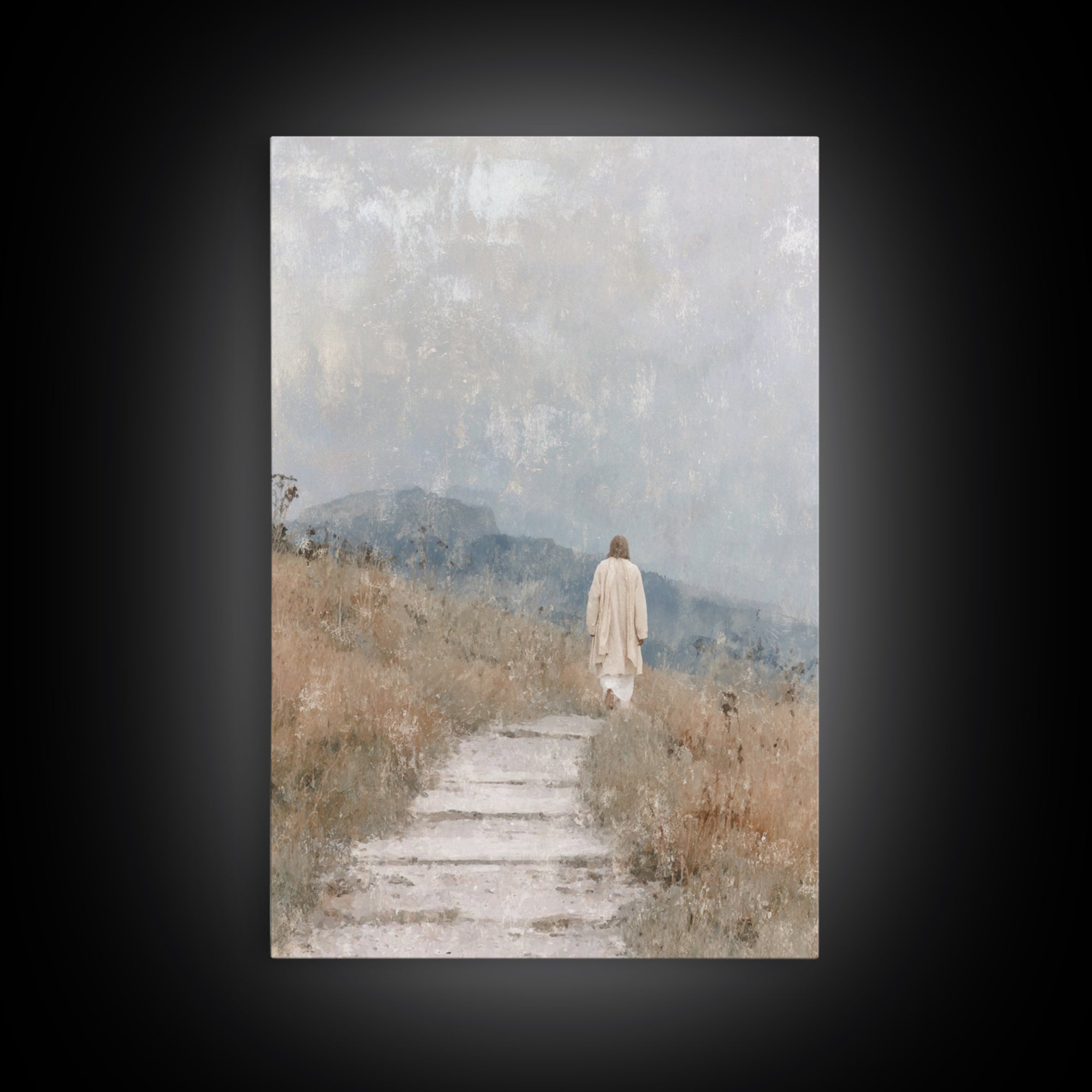 Wilderness Promise – Framed Canvas Print – Christian Wall Art – Christian Art Canvas – Jesus Painting – Subtle Christian Art – Christian Gi