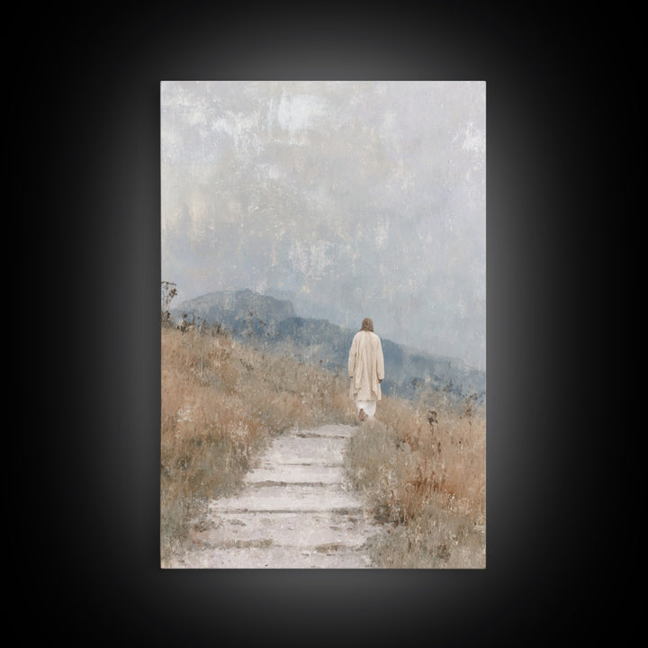 Wilderness Promise – Framed Canvas Print – Christian Wall Art – Christian Art Canvas – Jesus Painting – Subtle Christian Art – Christian Gi