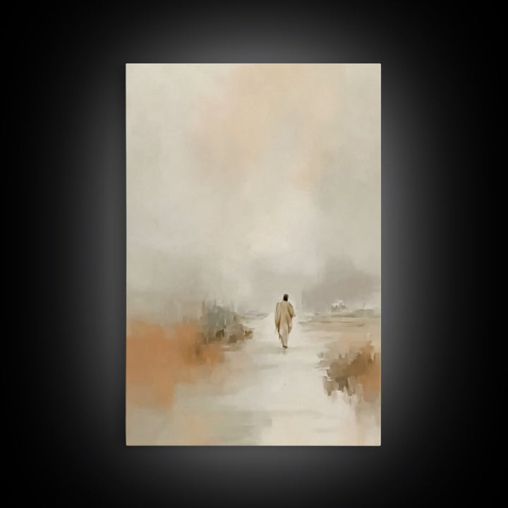 Desert Grace | Framed Canvas Print | Christian Art Canvas | Christian Wall Art | Jesus Painting | Minimalist Christian Art | Christian Chri