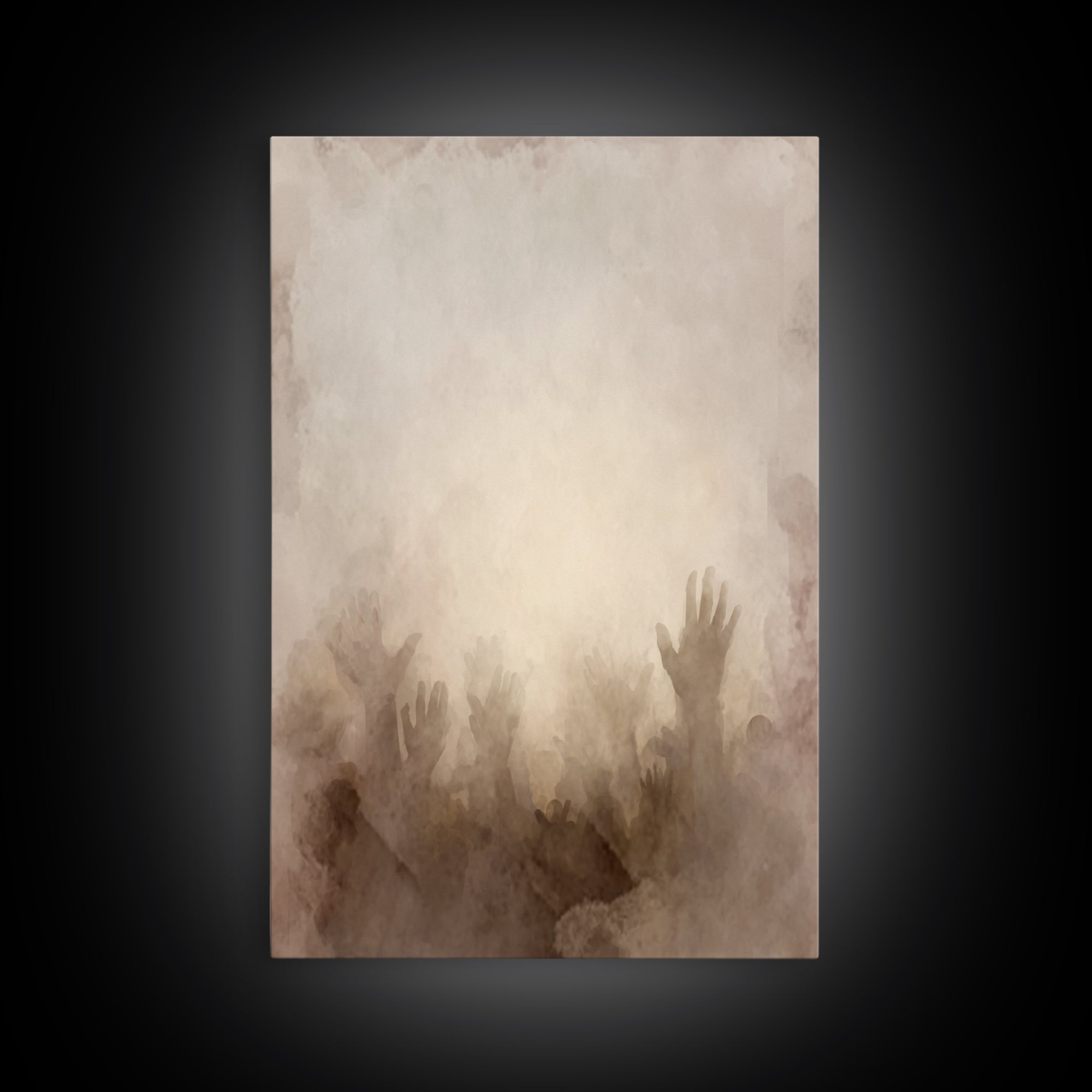 Rise In Worship | Framed Canvas Print | Christian Wall Art | Christian Art Canvas | Christian Art Gift | Abstract Christian Art | Modern Ch