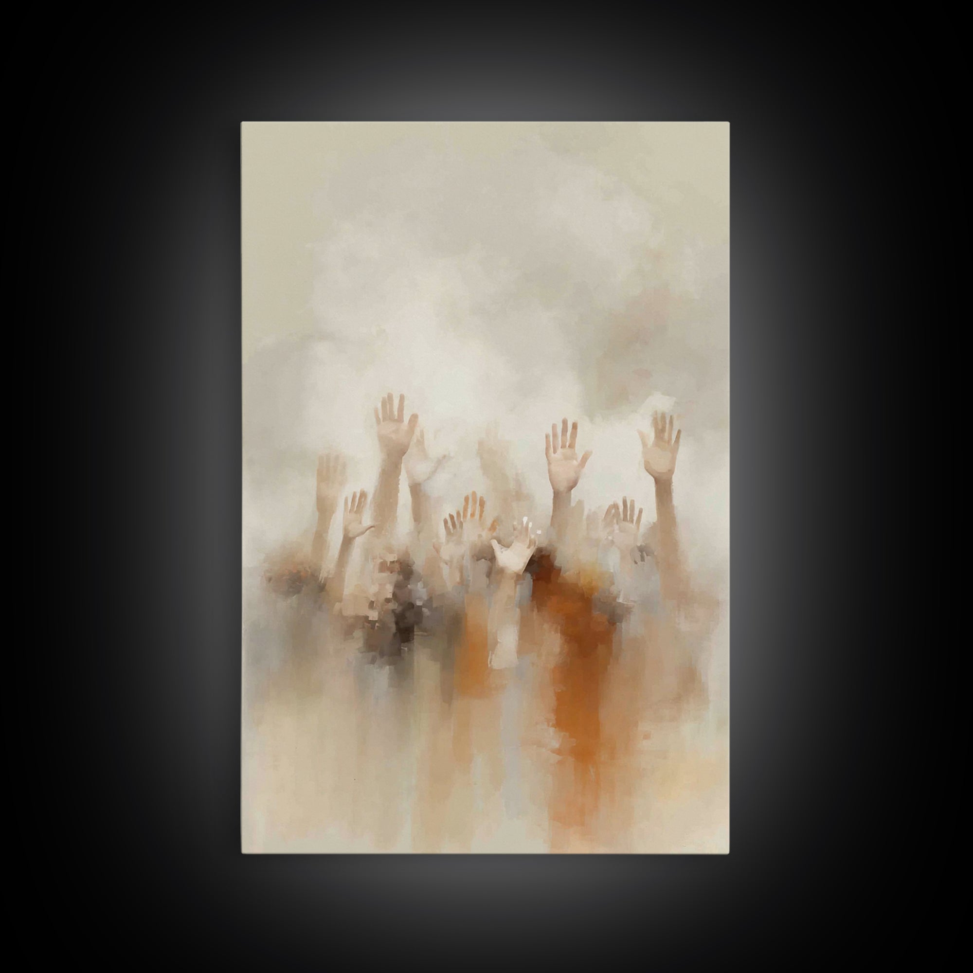 Clouds Of Praise – Framed Canvas Print – Christian Wall Art – Christian Art Canvas – Christian Gift – Modern Christian Art – Large Christia