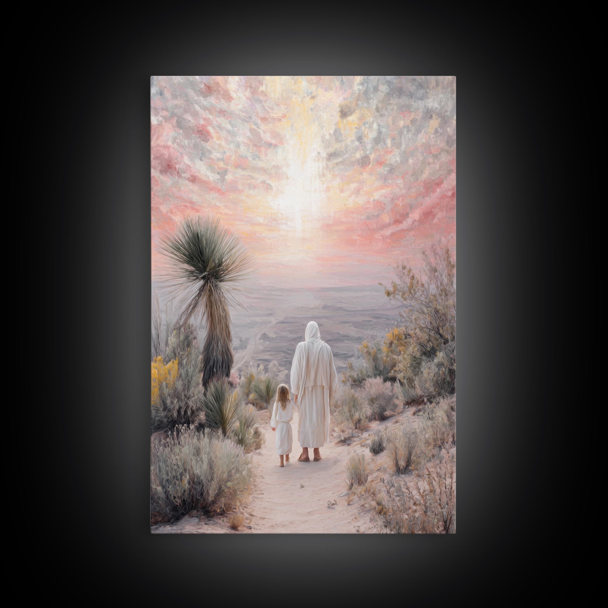 Guided By Heaven – Framed Canvas Print – Christian Wall Art – Christian Art Canvas – Christian Painting – Unique Christian Art – Jesus Art
