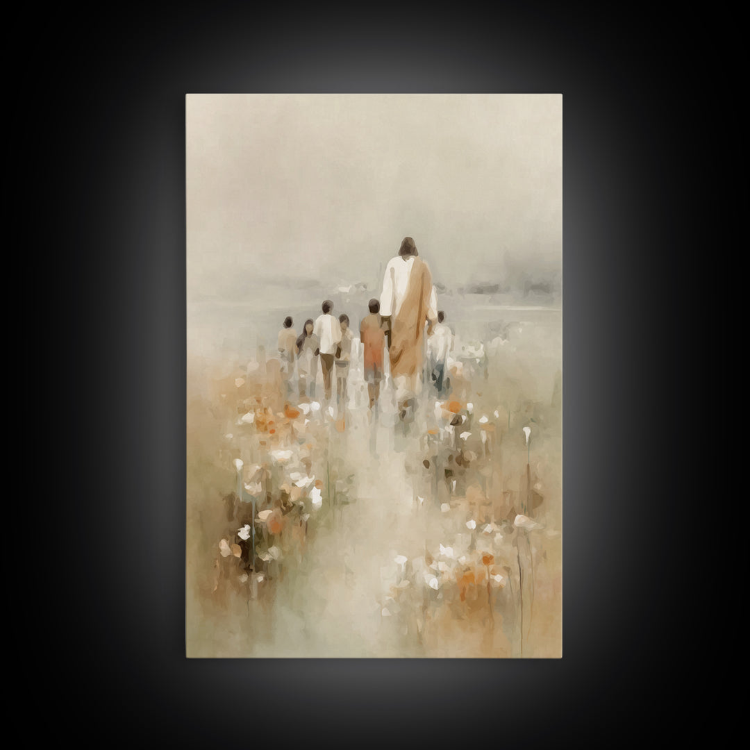 Pathway Of Grace – Framed Canvas Print – Christian Wall Art – Christian Art Canvas – Jesus Painting – Christian Art – Christian Decor