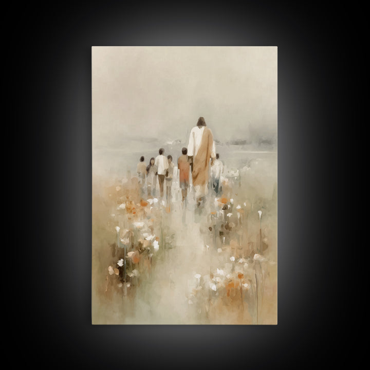 Pathway Of Grace – Framed Canvas Print – Christian Wall Art – Christian Art Canvas – Jesus Painting – Christian Art – Christian Decor