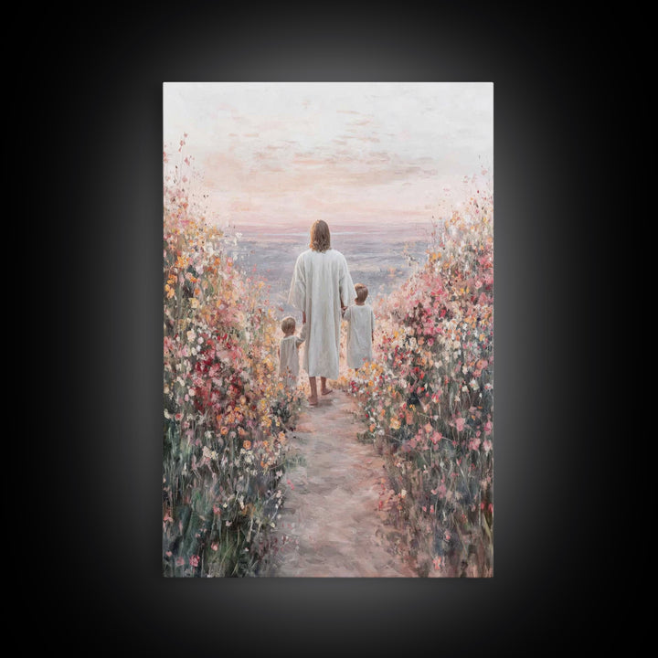 Blossoms Of Hope – Framed Canvas Print – Christian Decor – Christian Wall Art – Christian Art Canvas – Jesus Painting – Christian Art