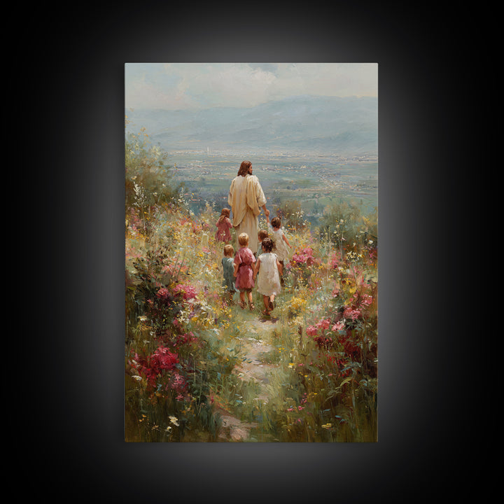 Morning In Faith – Framed Canvas Print – Jesus Painting – Christian Art Canvas – Christian Wall Art – Christian Decor – Christian Art