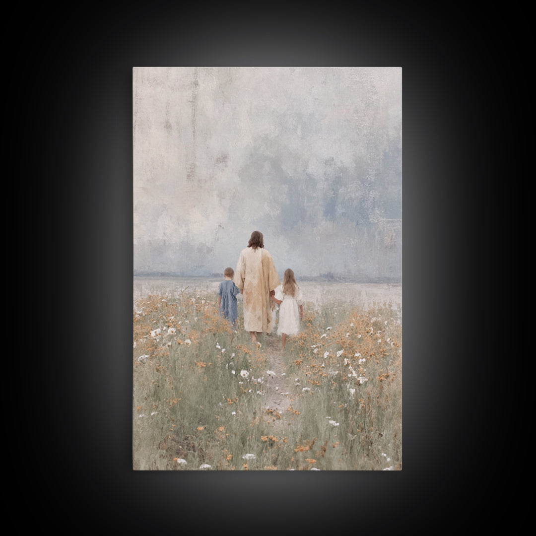 Promise Of Peace – Framed Canvas Print – Christian Wall Art – Christian Art Canvas – Christian Art – Jesus Painting – Christian Decor